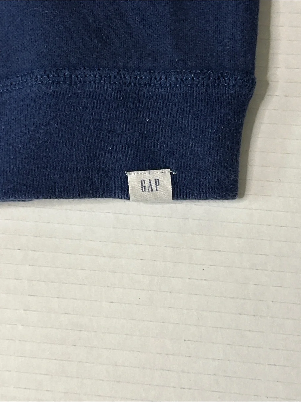GAP Navy Sweatshirt with Yellow Chest Logo - Kids